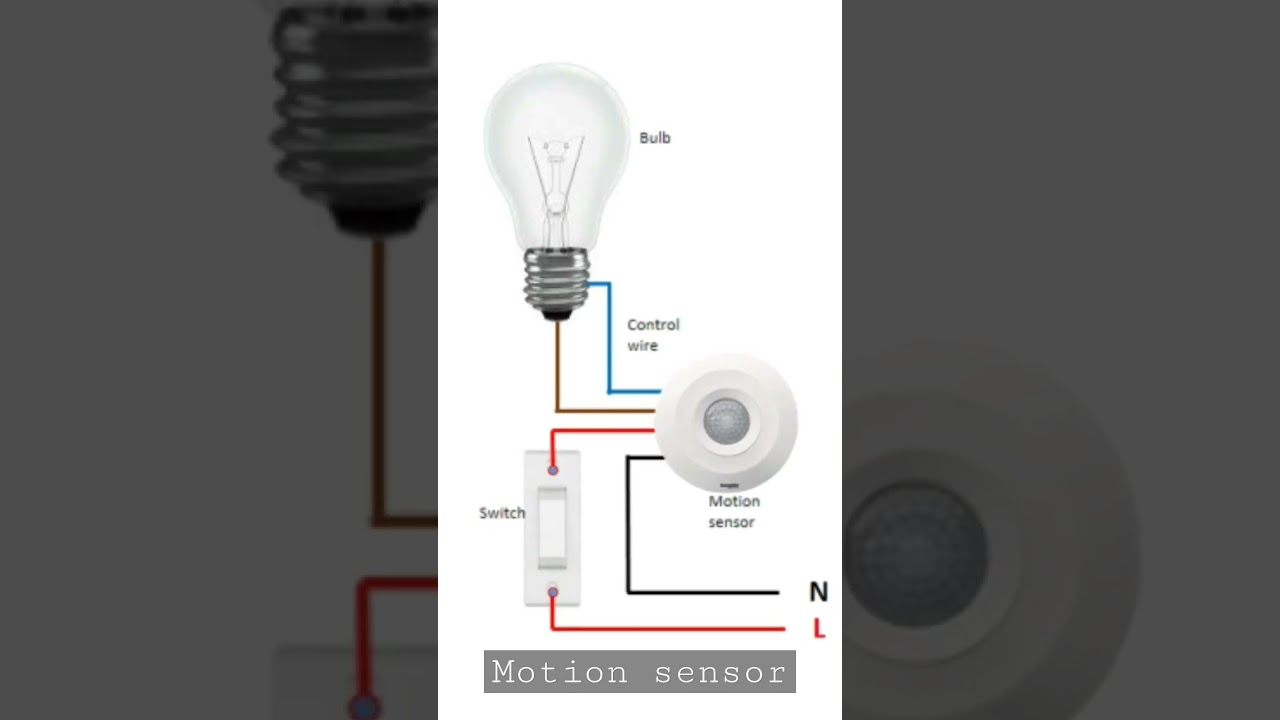 Motion sensor wiring #shorts #motion #sensor #wiring