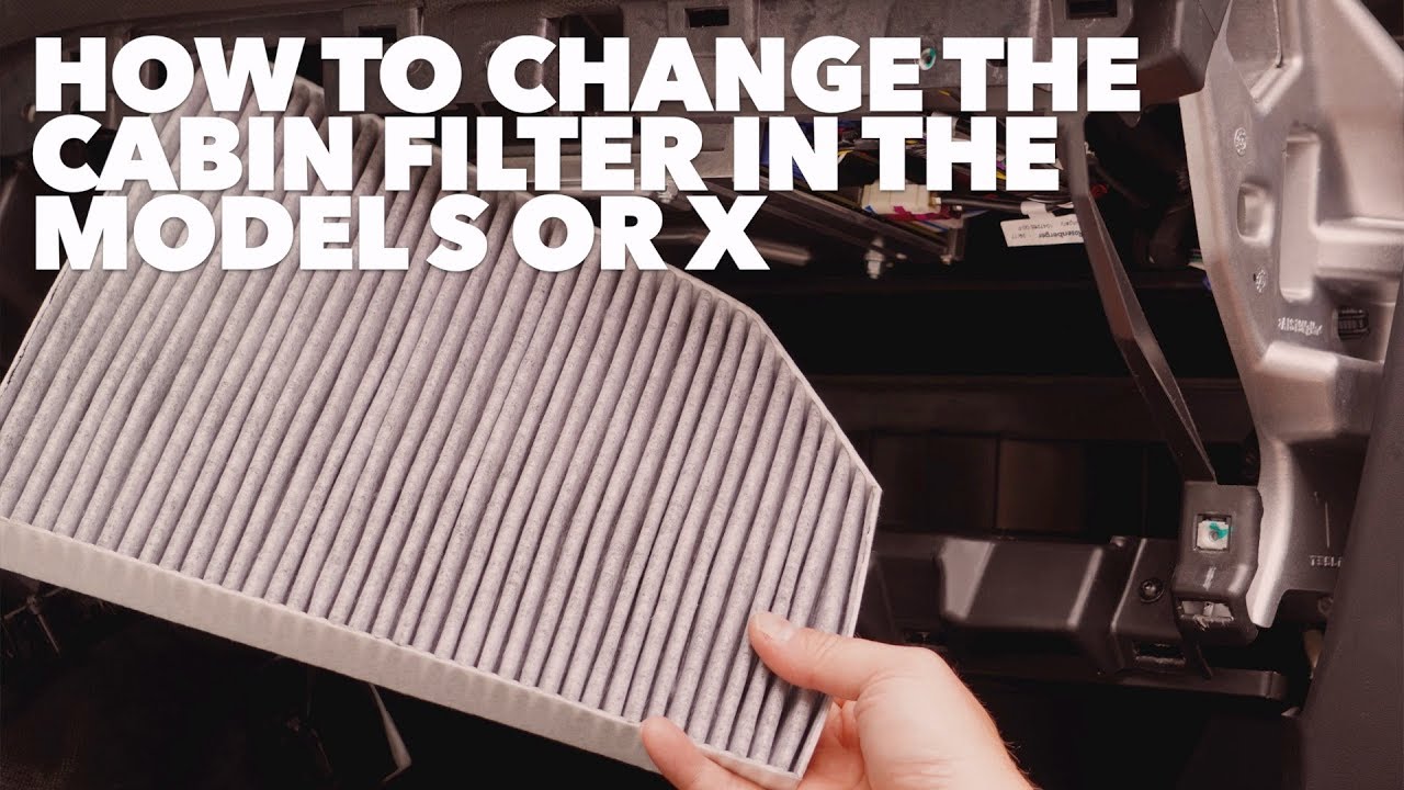 How to change the cabin filter in the Model S or X