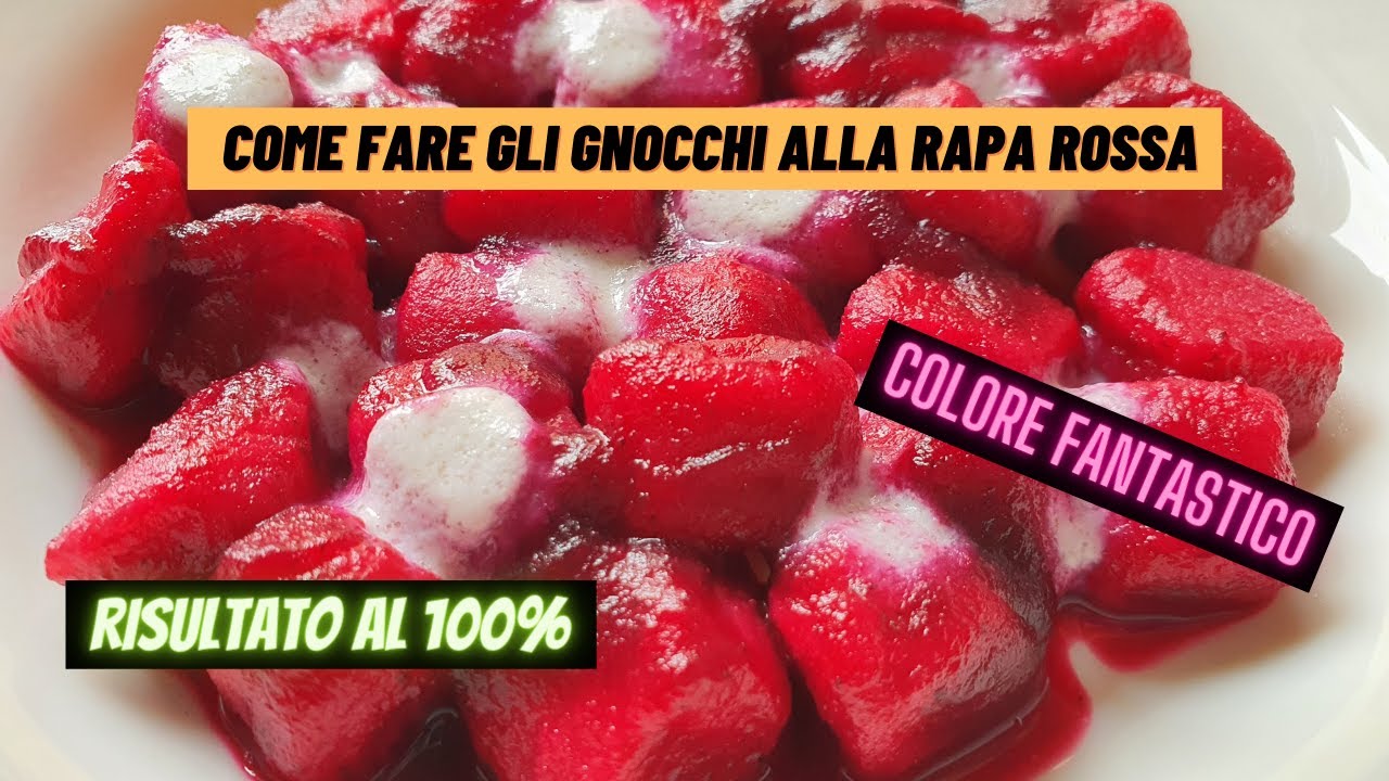 GNOCCHI ALLA RAPA ROSSA - Risultato al 100% -IMPASTA CON STEFANO