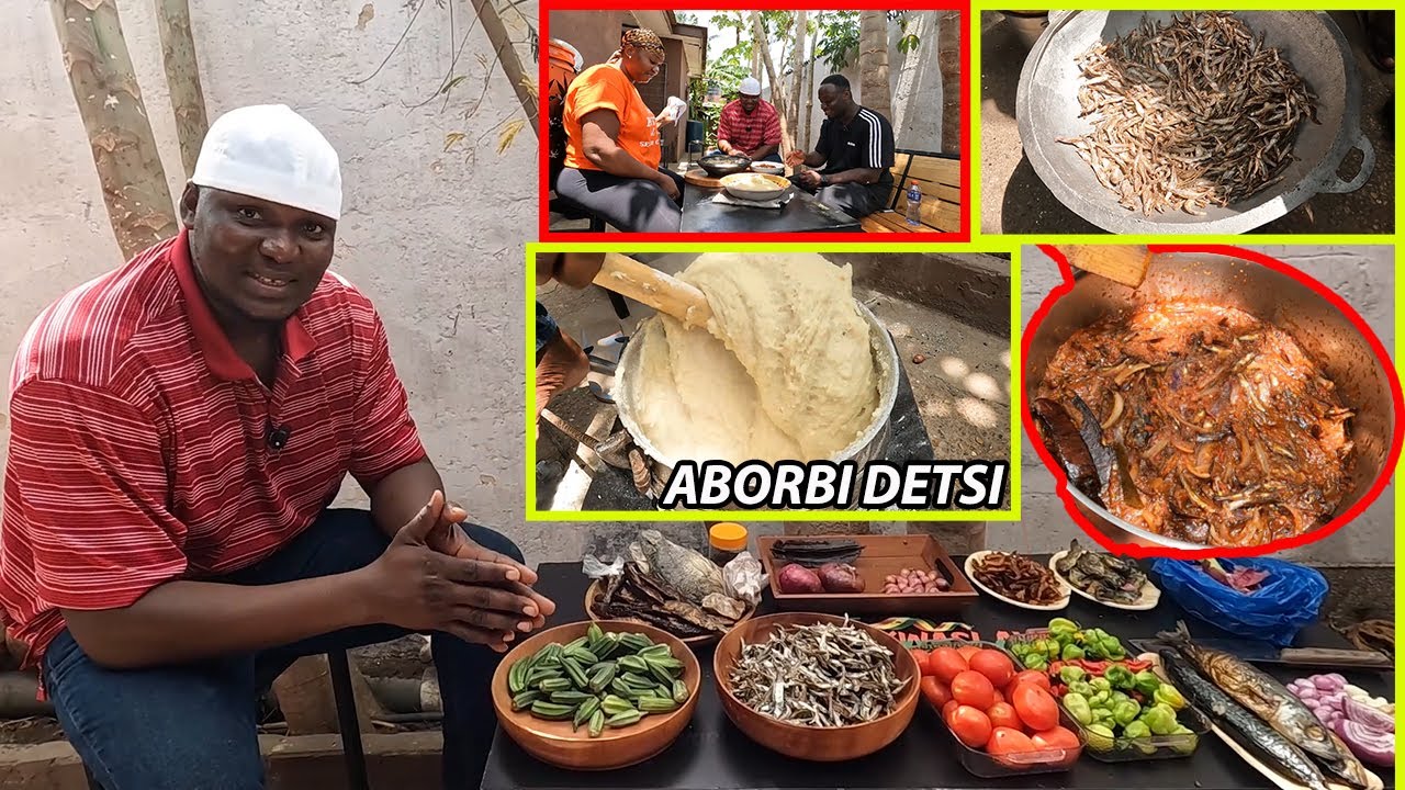 African Village cooking \Authentic way of cooking Aborbi Detsi,A NUTRITIOUS food in Ghana, Ewe land