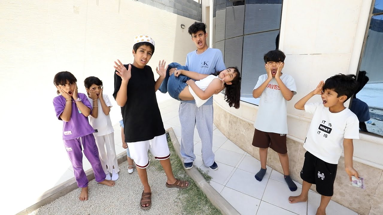 اغمى عليها في الشمس وساعدها اخوها ! ليلى