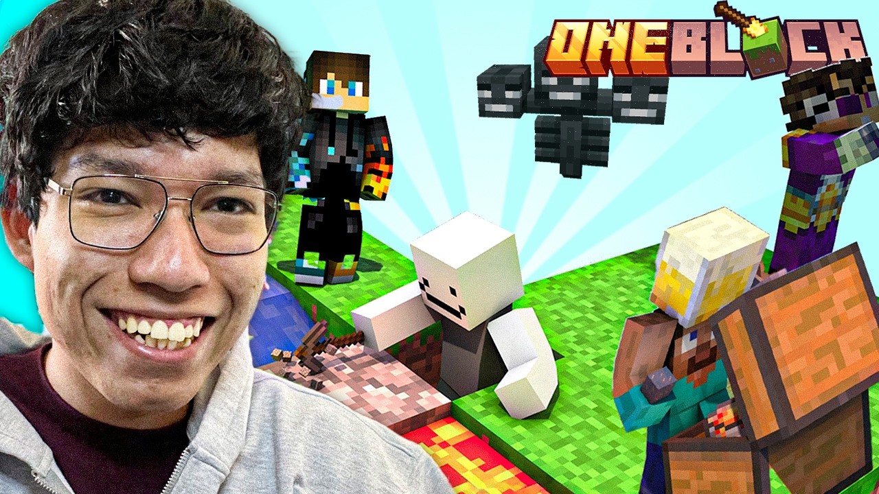 MINECRAFT PERO EMPEZAMOS EN UN SOLO BLOQUE