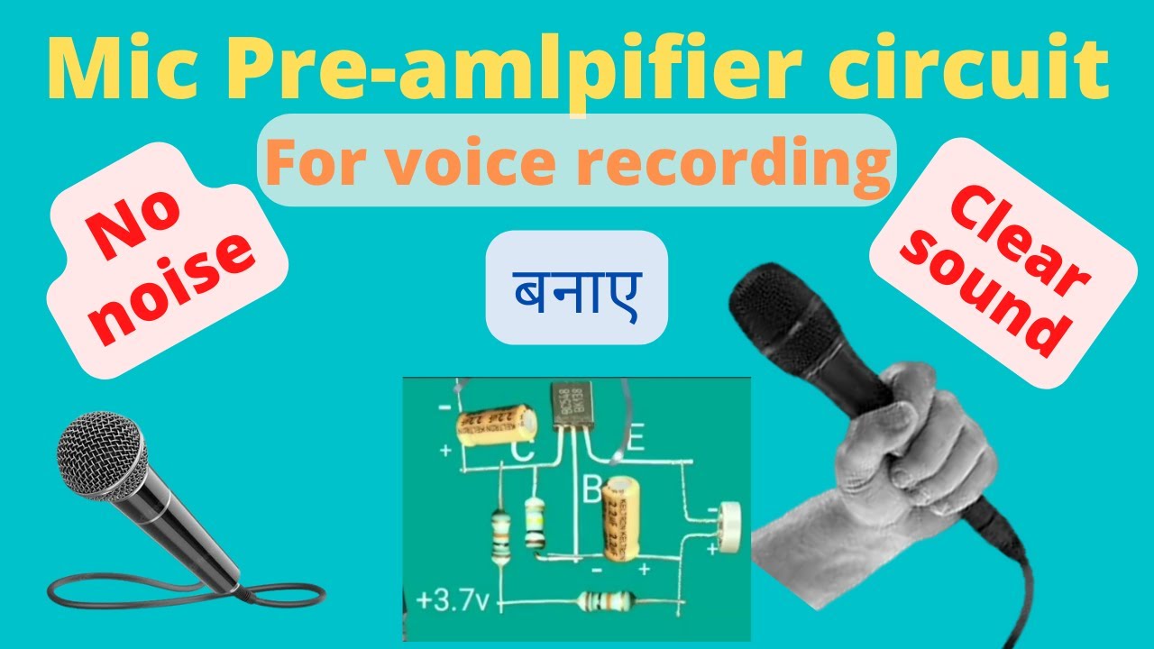 How To Make Mic Pre-amlpifier Circuit || Very Sensitive || Microphone Booster Circuit || 🎤🎤