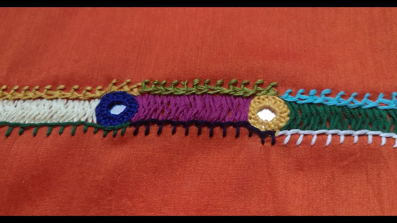 Lambani Banjara Hand Embroidery Tutorial |  Mirror Hand Embroidery