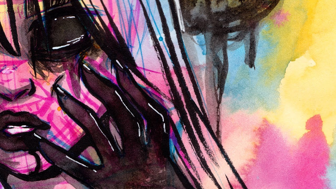 Let it be messy! And clash a bit. Watch Me Draw 186