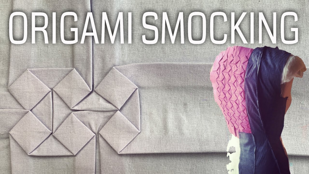 How to make fabric origami - origami smocking tutorial