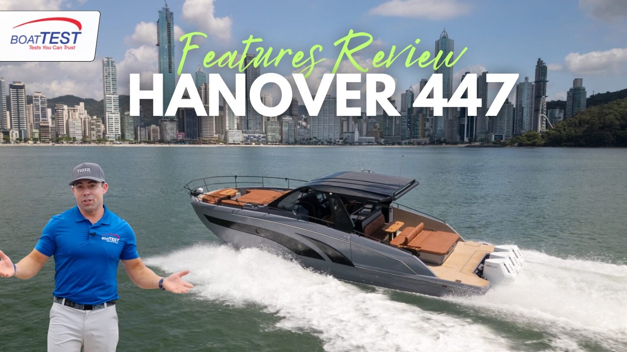 Обзор Hanover 447 | Тройной двигатель V10 и универсальность с тремя каютами - BoatTEST