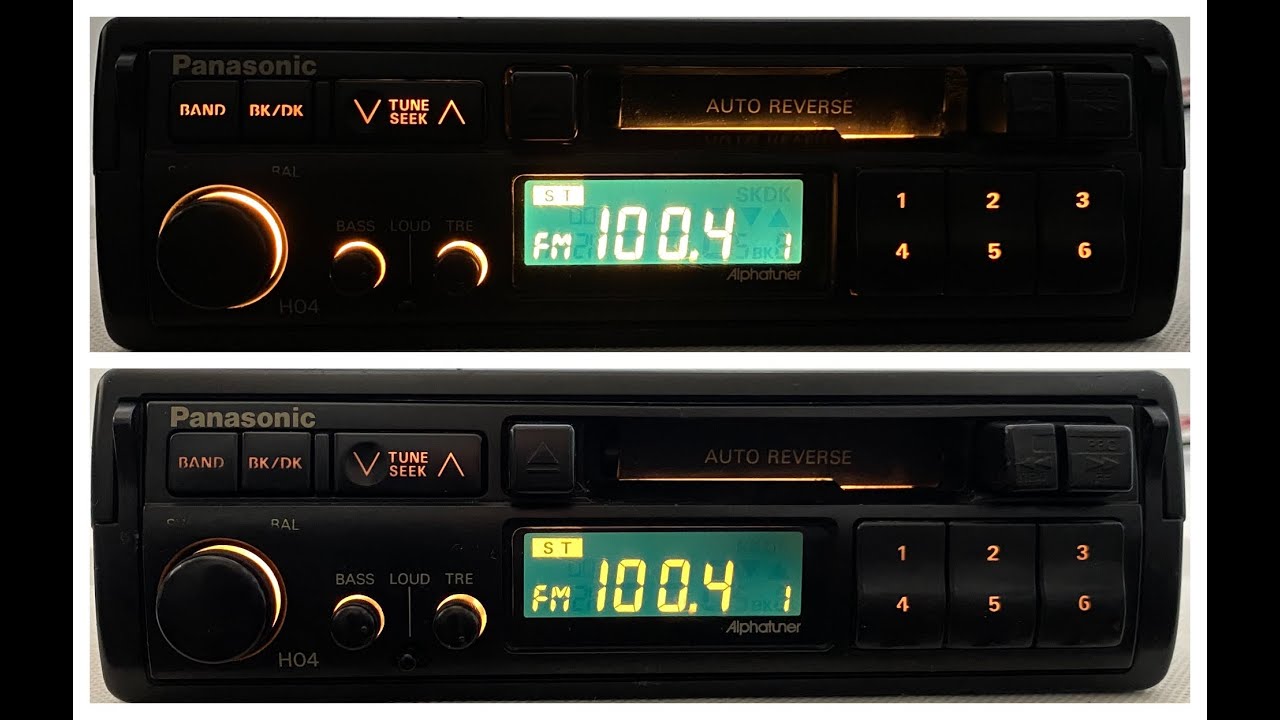 1990s Panasonic CQ-H04EG Alphatuner Car Cassette Radio Player / Testing - FOR SALE