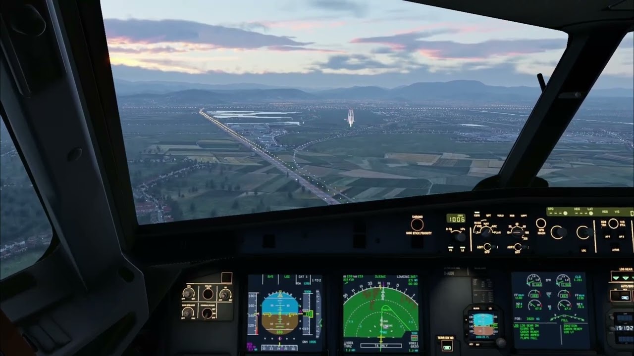 Eurowings Airbus A321 Landing at Graz Airport | X-Plane 12