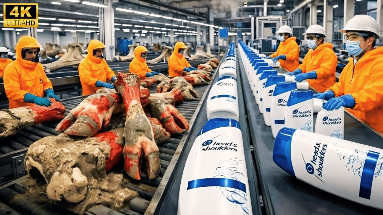 Inside the Shampoo Factory | How Cow Hooves Are Turned Into Hair Care Products (Full Process)