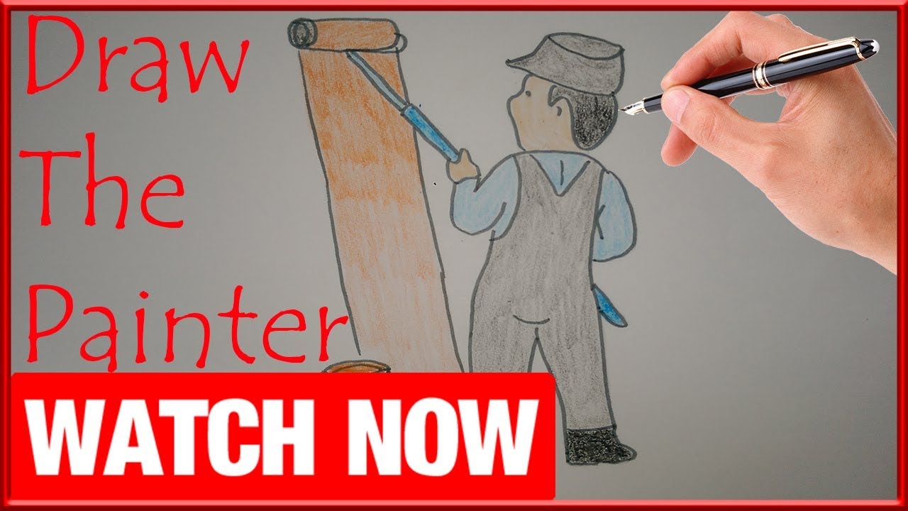 How To Draw The Painter - Learn To Draw - Art Space