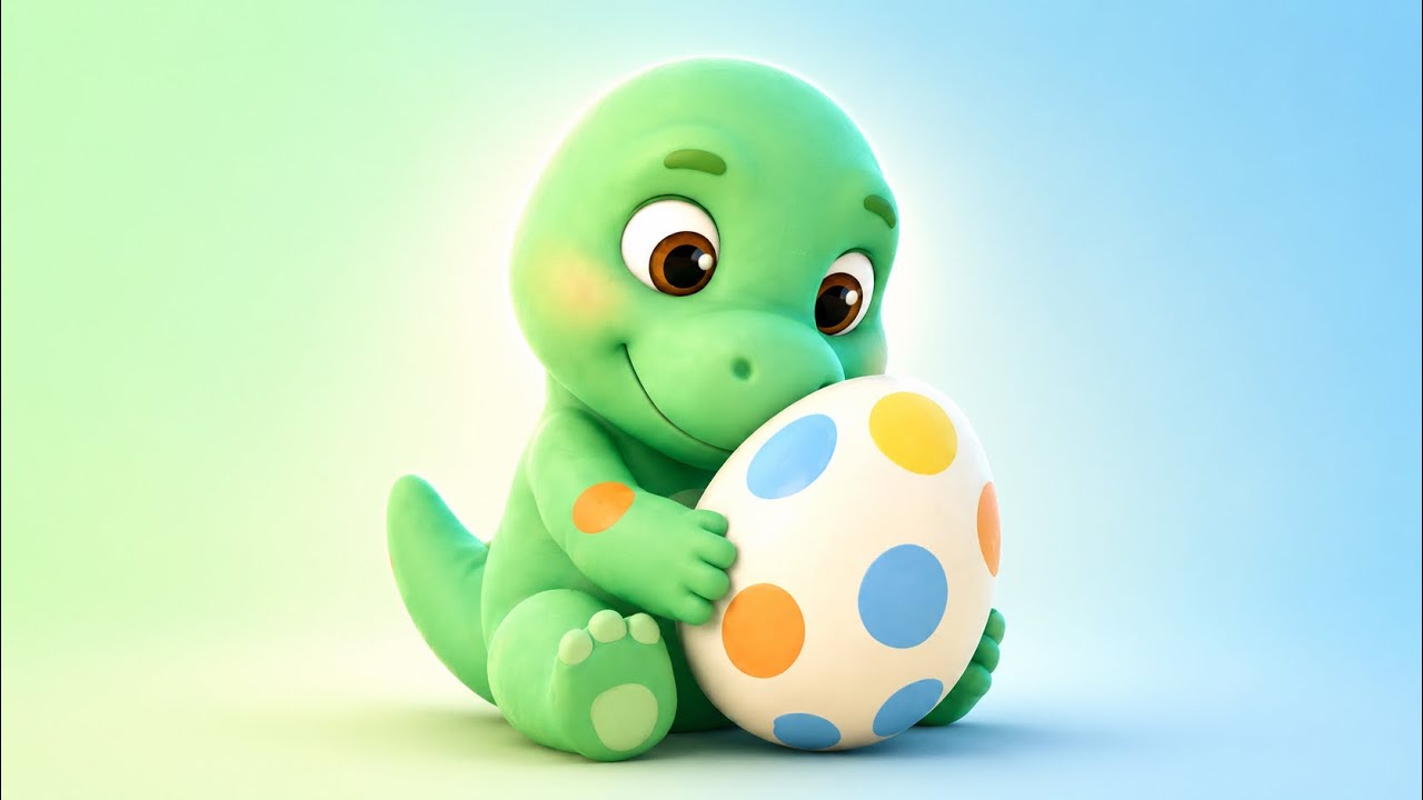 Dino Dani cuida a  el Huevito 🦖🥚 | Canción Infantil #youtube #kids