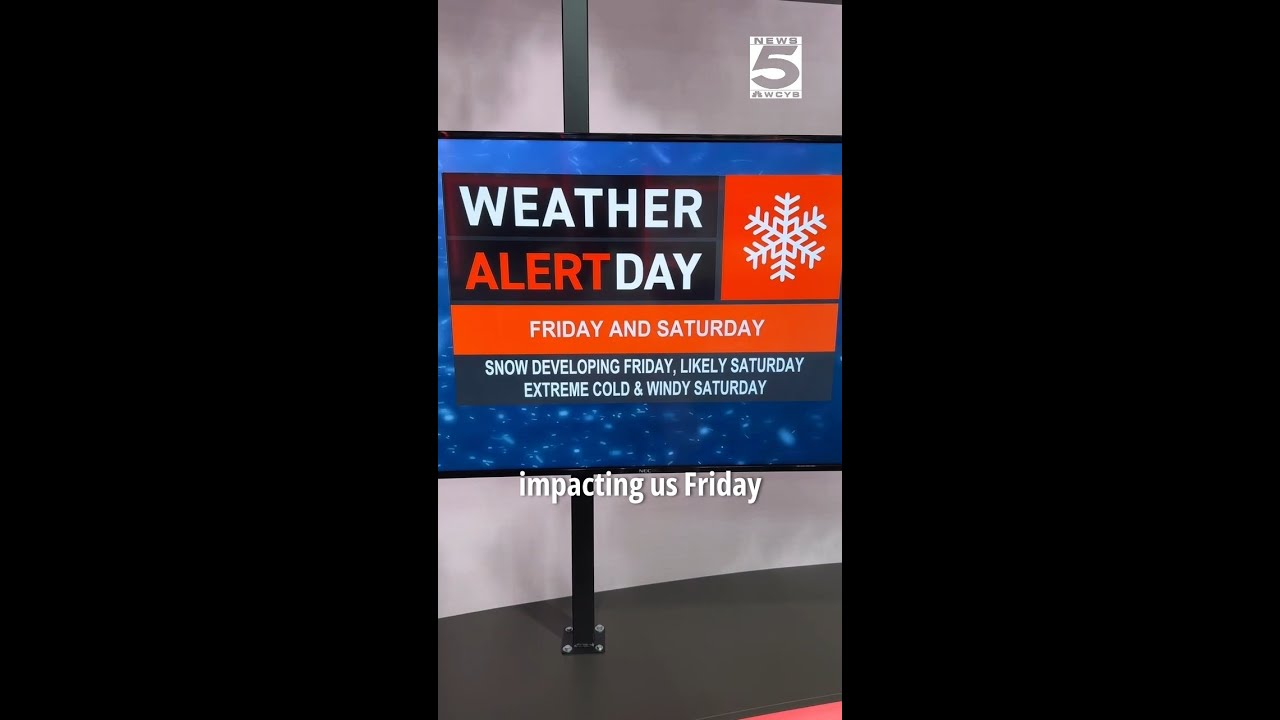 StormTrack 5 Meteorologist David Boyd gives update on this weekend's winter storm forecast