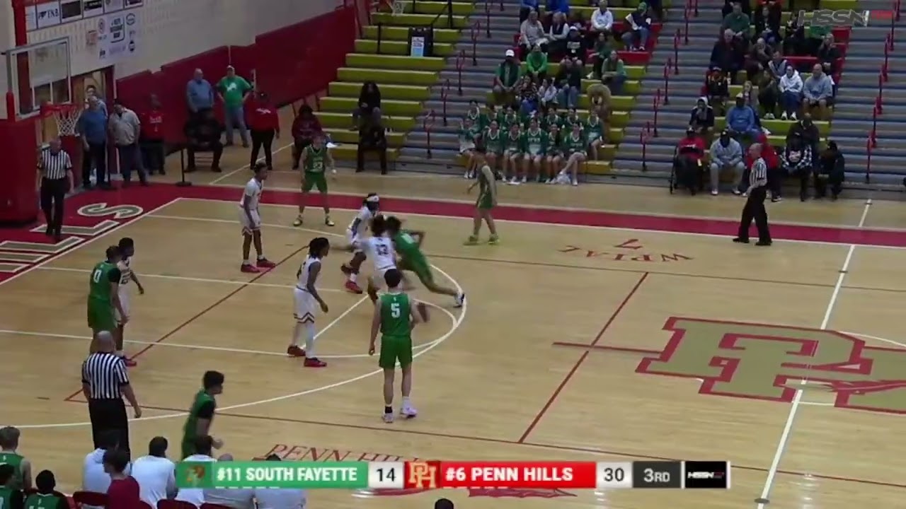 HSSN Highlights: WPIAL Boys Basketball 5A First Round - South Fayette at Penn Hills - 02/17/26
