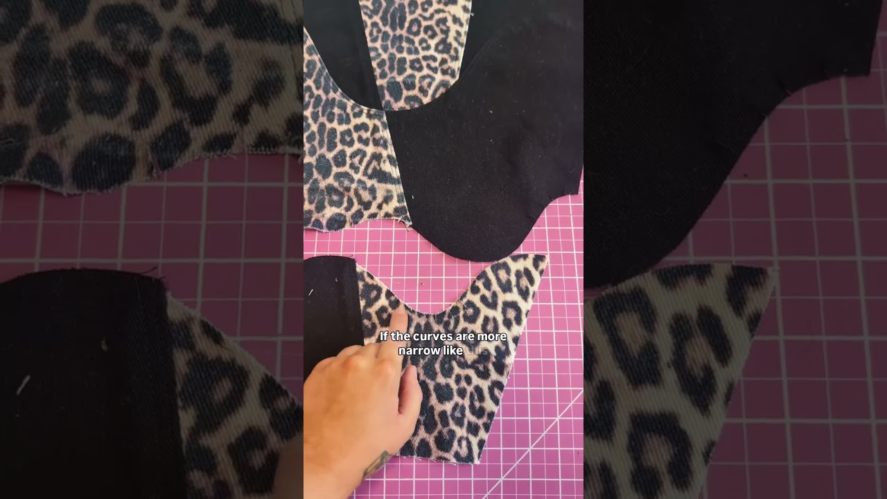 #sewingtutorial for smooth and flat curved seams!