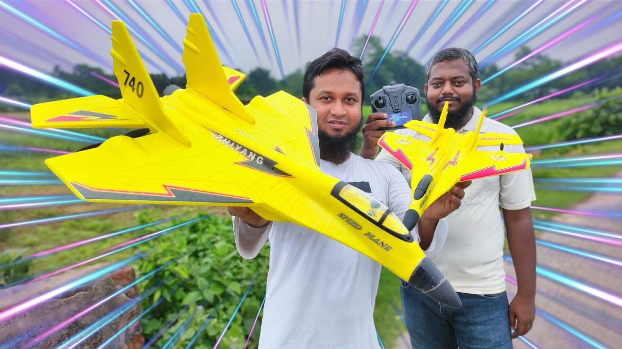 How To Fly Fighter Jet ZY-740 | Unboxing & Testing | Airplanes Remote Control Aircraft Model