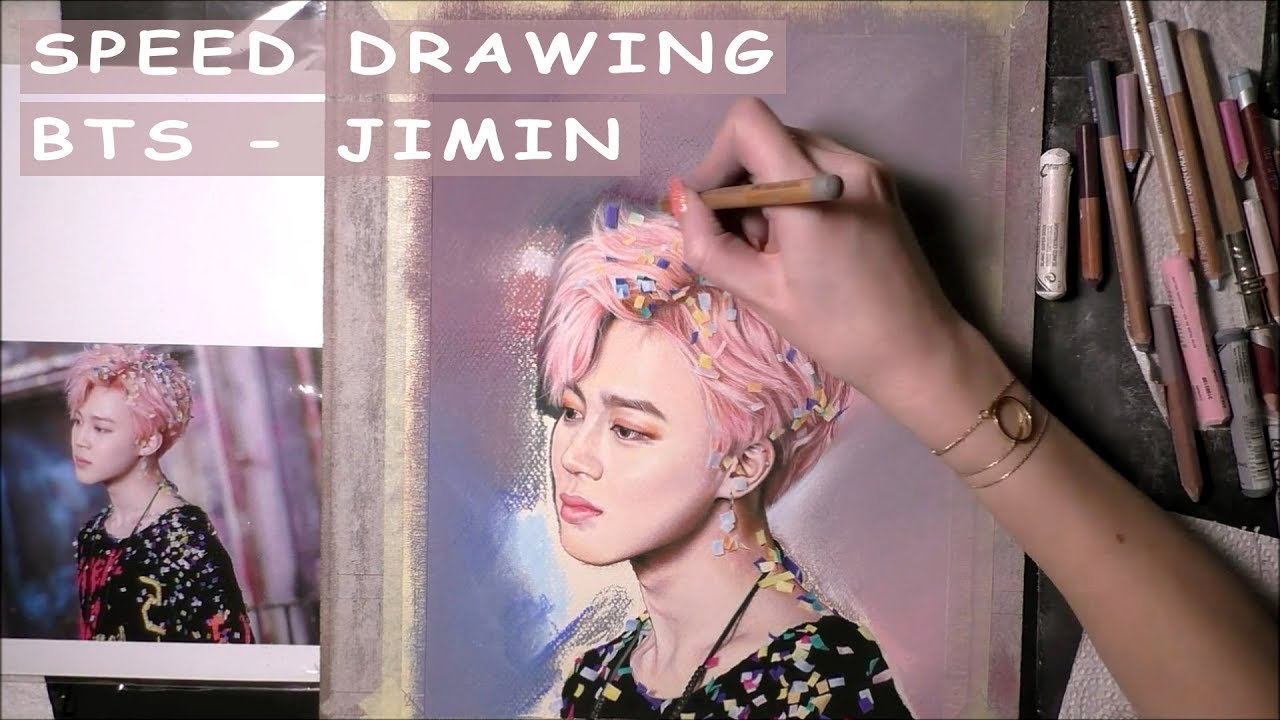 [SPEED DRAWING SOFT PASTELS] BTS JIMIN / 방탄소년단 지민 - YNWA Era