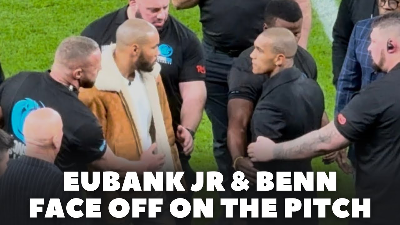 CHRIS EUBANK JR & CONOR BENN FULL DRAMA PITCH SIDE | BIRDS EYE VIEW
