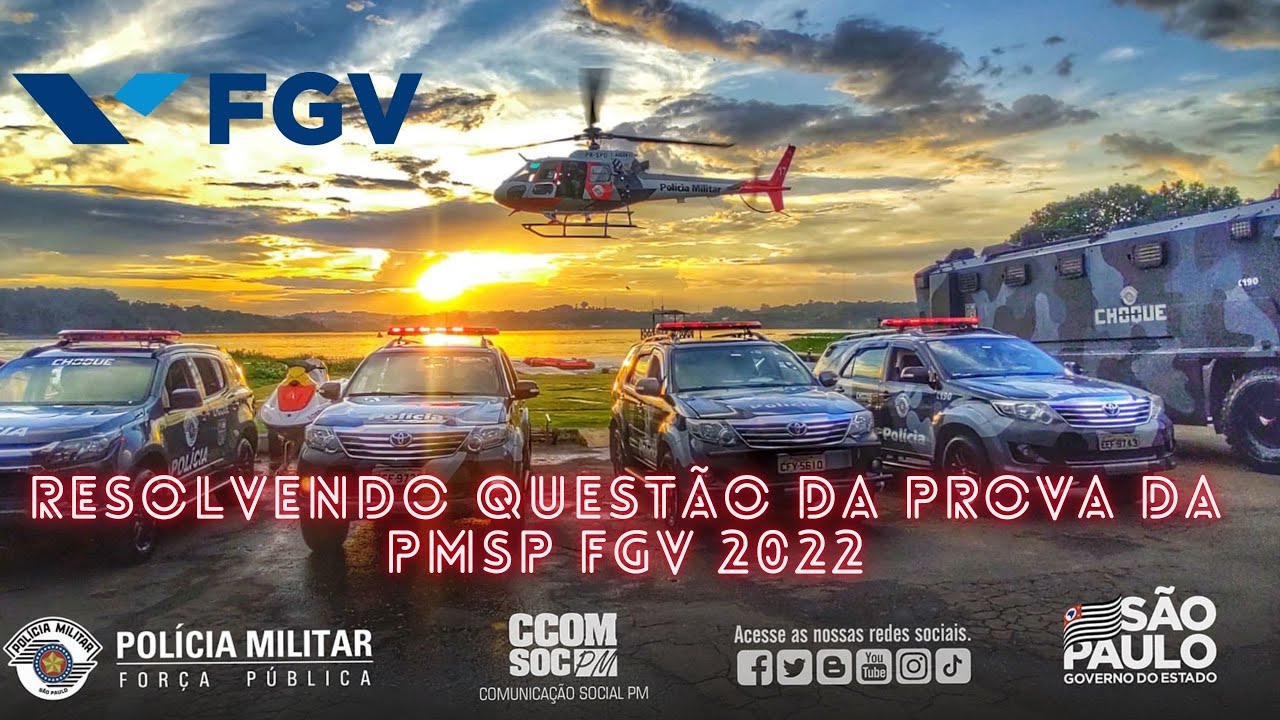 RESOLVENDO A PROVA PMSP   2022   FGV #concursopublico #fgv #pmspconcurso
