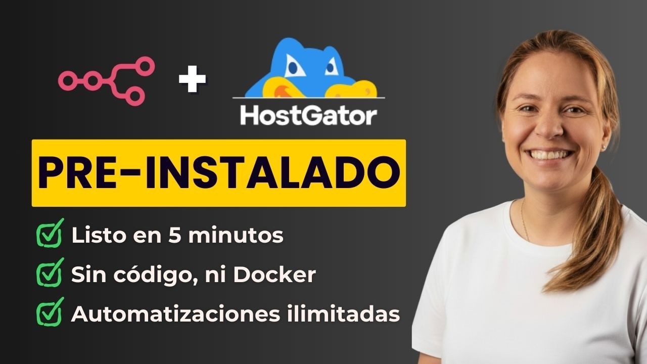 n8n en HostGator: Automatiza TODAS tus tareas en la nube (Tutorial completo)