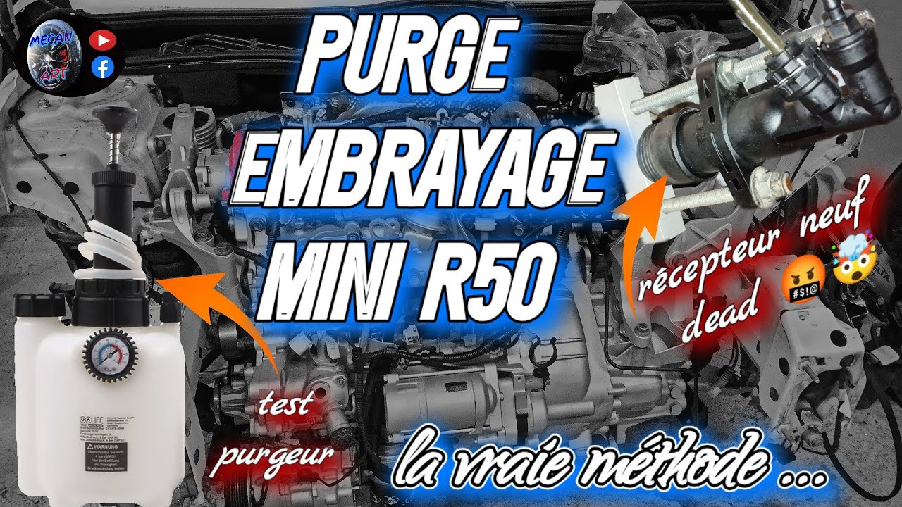 TUTO purge récepteur embrayage MINI R50/ test purgeur