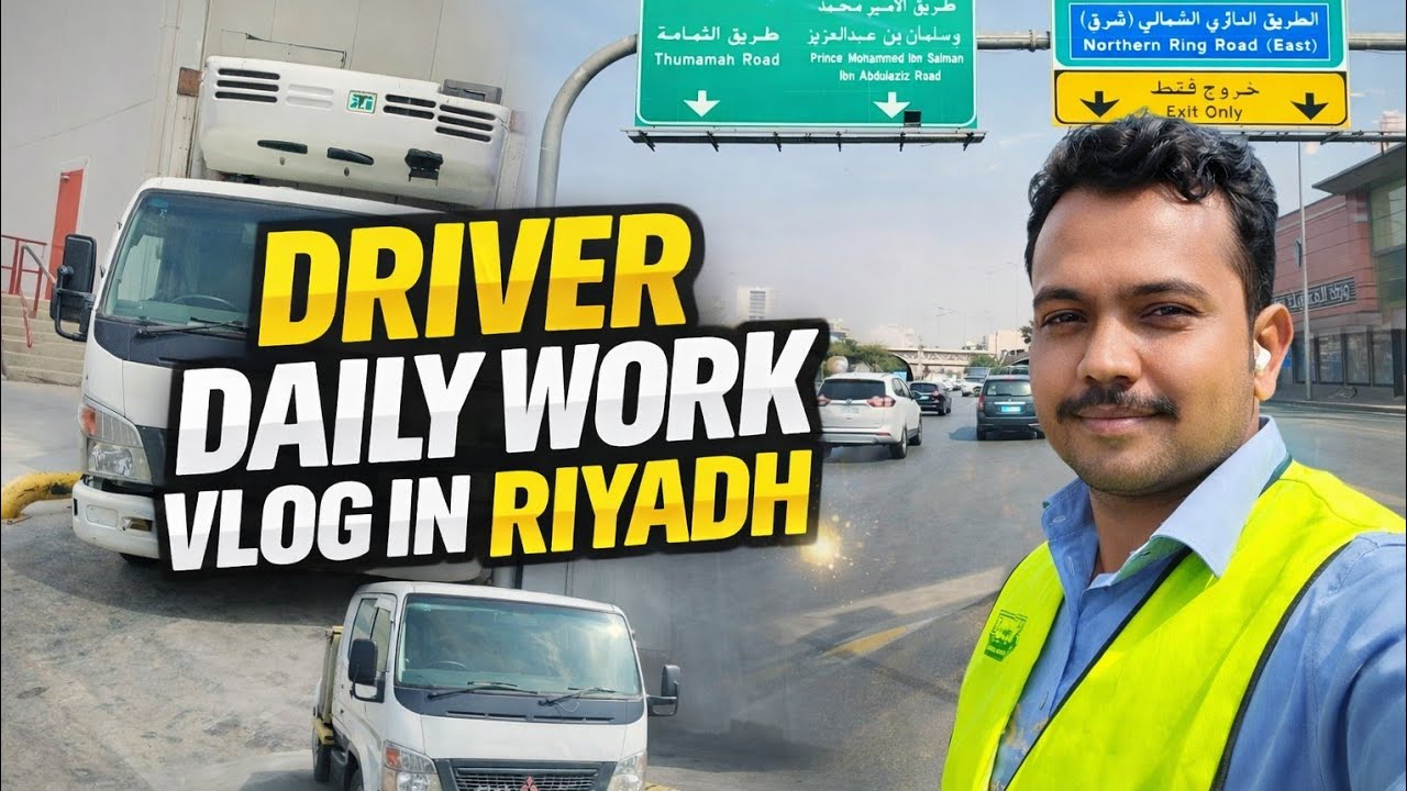 Saudi Arabia Driver Job Day | Riyadh Work Vlog 2026
