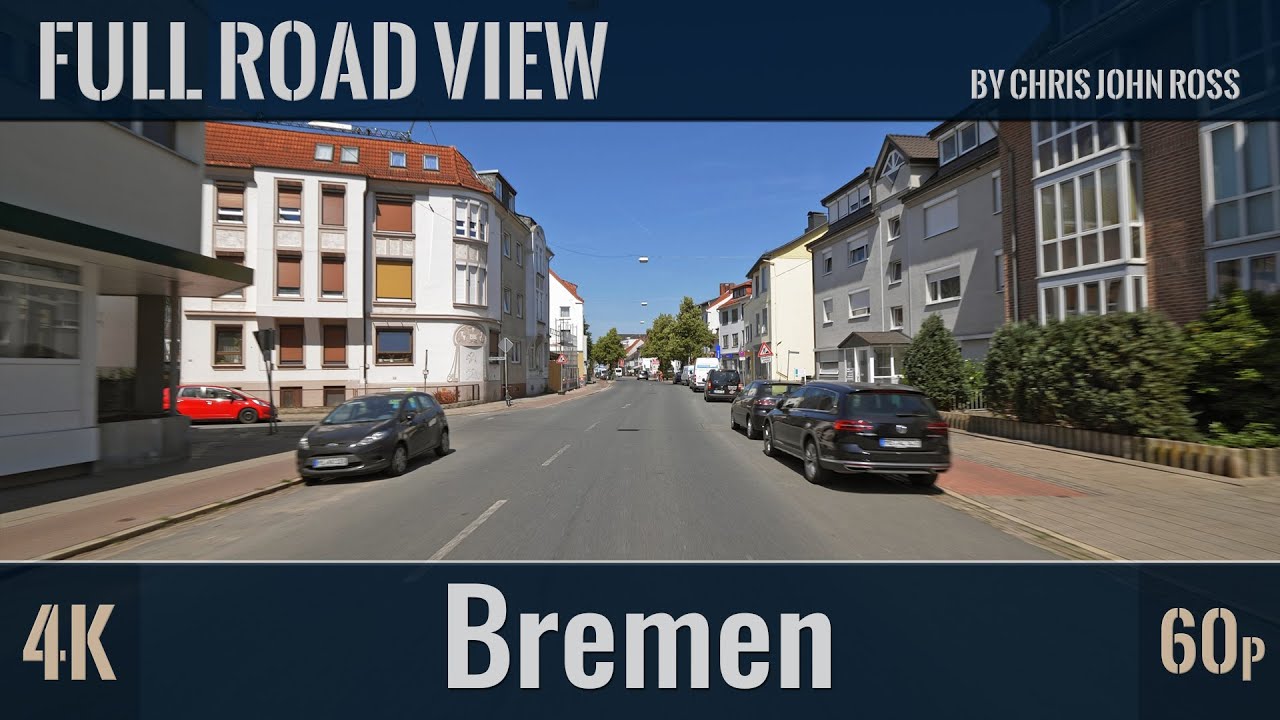 Bremen, Germany: Mitte, Woltmershausen - Hochstraße Breitenweg, Stephanibrücke, Lankenauer Höft - 4K