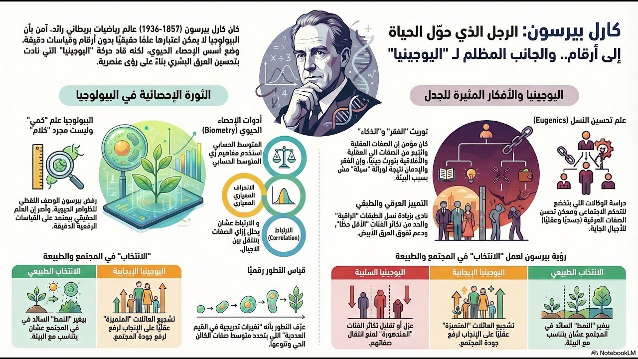 كارل بيرسون - الرجل الذي حول الحياة الى أرقام