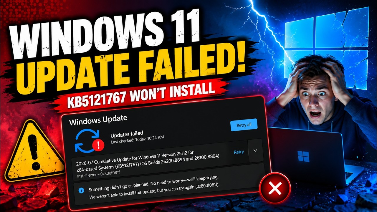 Windows 11 Cumulative Update KB5121767 Not Installing? Best Solutions