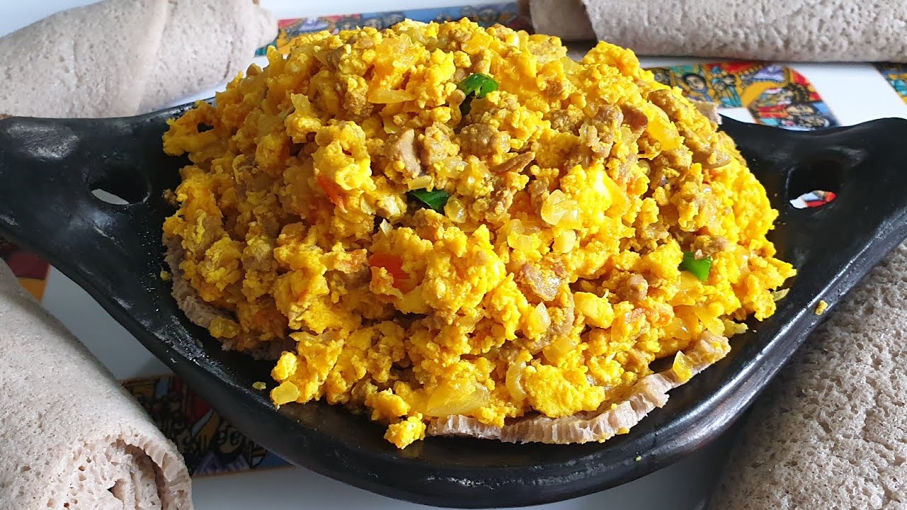 ቀላል ቁርስ አስራር እንቁላል በስጋ  how to make eggs with meat ethiopian food @zedkitchen