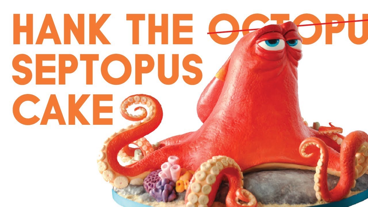 Hank the Octopus/ Septopus cake from Finding Dory