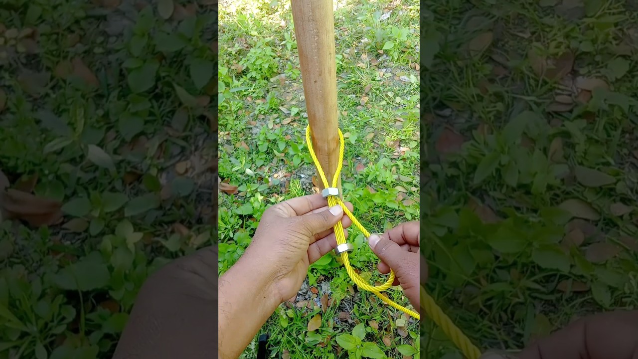 How to Tie a Strong Rope Knot on a Nut👍👍 
