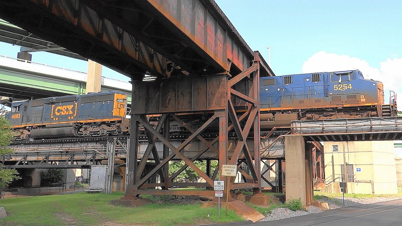 CSX Freight Train On The Richmond Virginia Triple Crossing