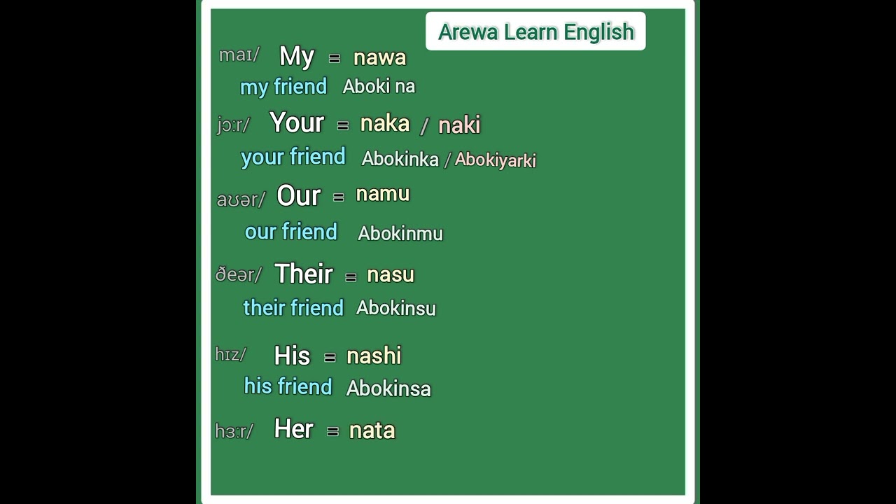 Hope the lesson will be useful and meaningful to you all Northerners.🇳🇬💯✍️
