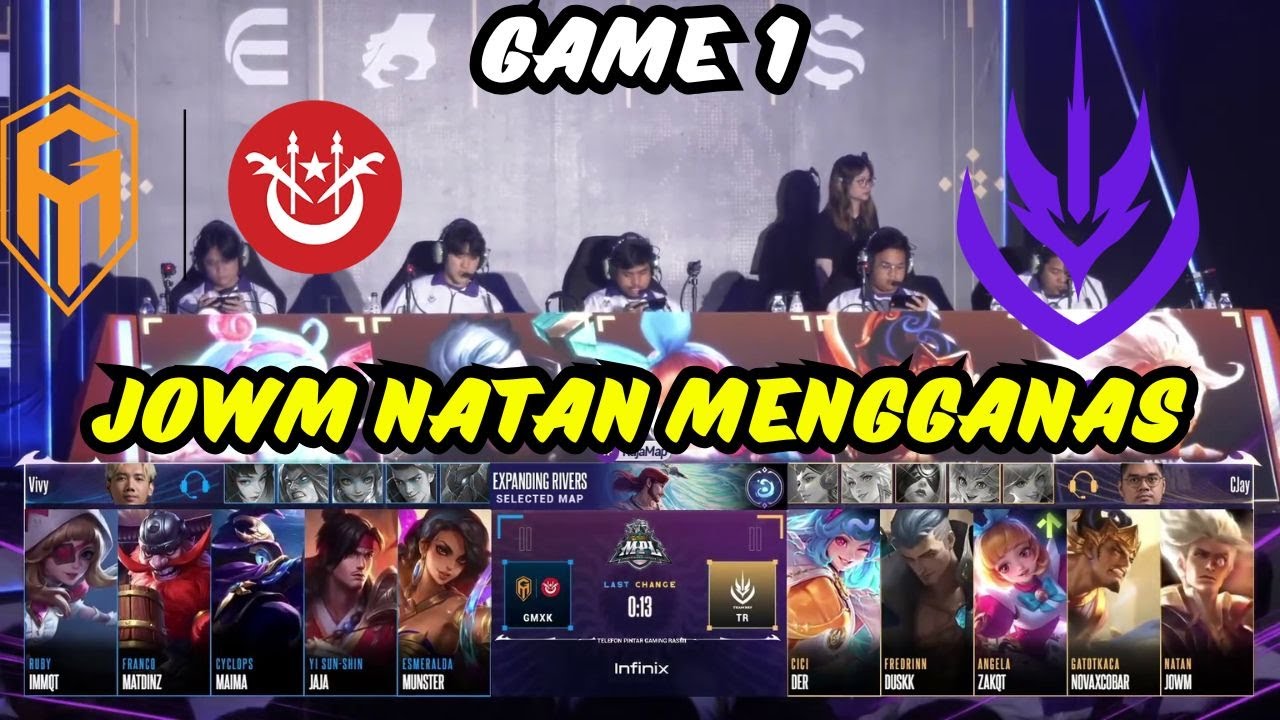 JOWM NATAN MENGGANAS❗TEAM REY VS GMXK GAME1❗MPL MY S16❗