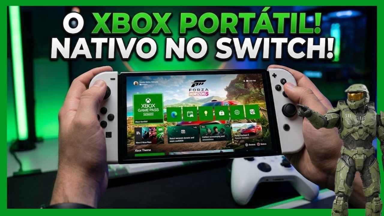 XBOX RODANDO NO NINTENDO SWITCH NATIVO - É REAL!!!