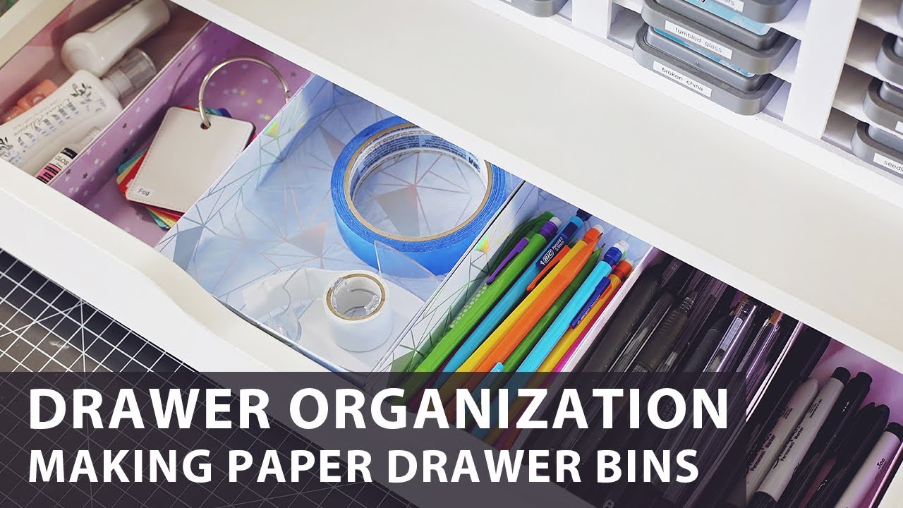 Making drawer organizers out of paper | Let's Get Organized Hop