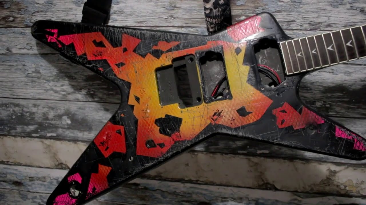 Покраска Dean! Скребём и обжигаем кислотой! 4 серия.