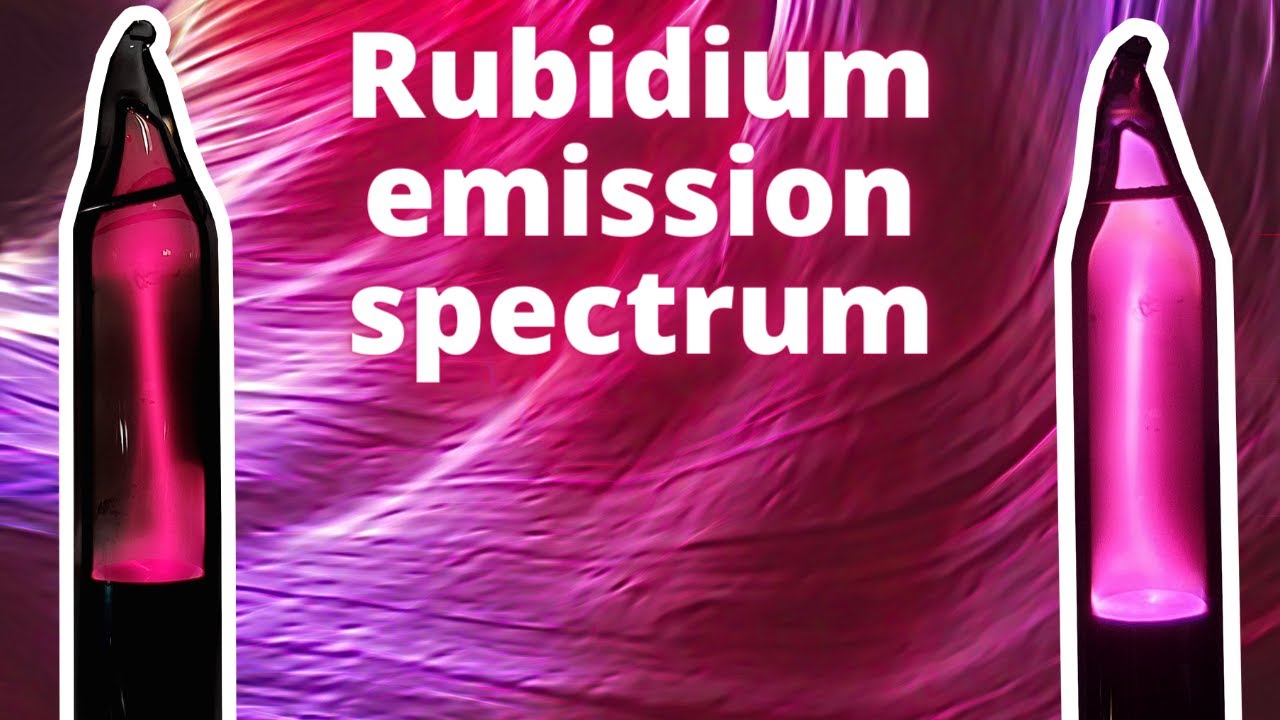 Beautiful rubidium emission spectrum
