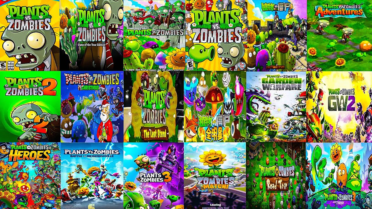 Эволюция игр PLANTS VS. ZOMBIES (2009–2025)