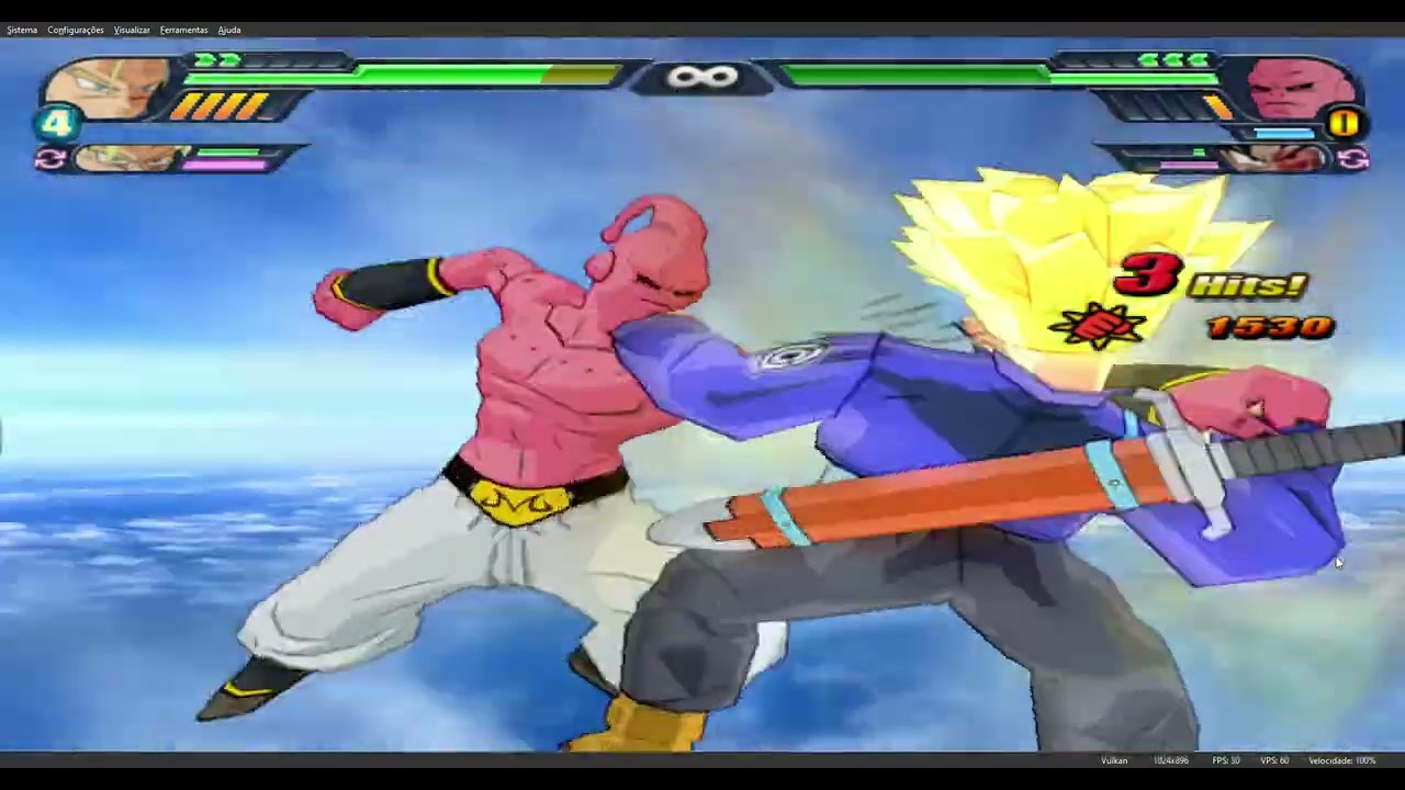 a Batalha da Intro do BT2 Battle DBZ BT3