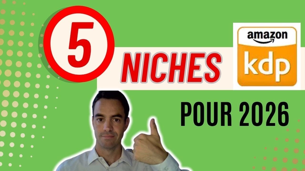 5 niches KDP qui marchent pour 2026