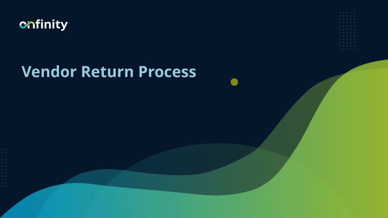 10 Procurement Management | Vendor Return RMA (Return Merchandise Authorization)