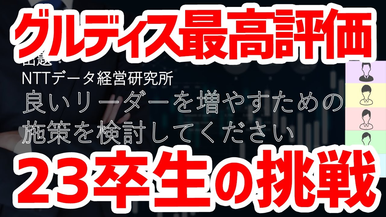 【人事最高評価】グルディス無双学生のみでNTTデータ出題問題に挑戦！