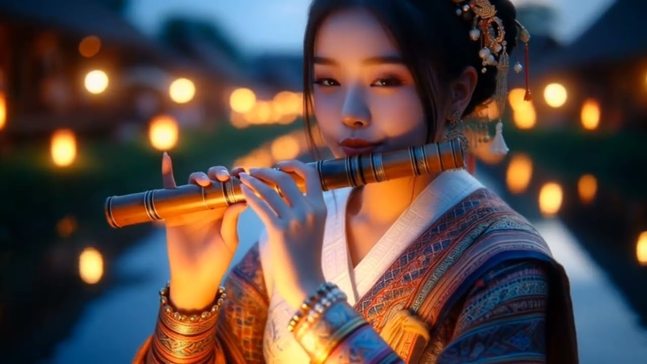Sweet Flute Music by a Beautiful Girl | Stress Relief