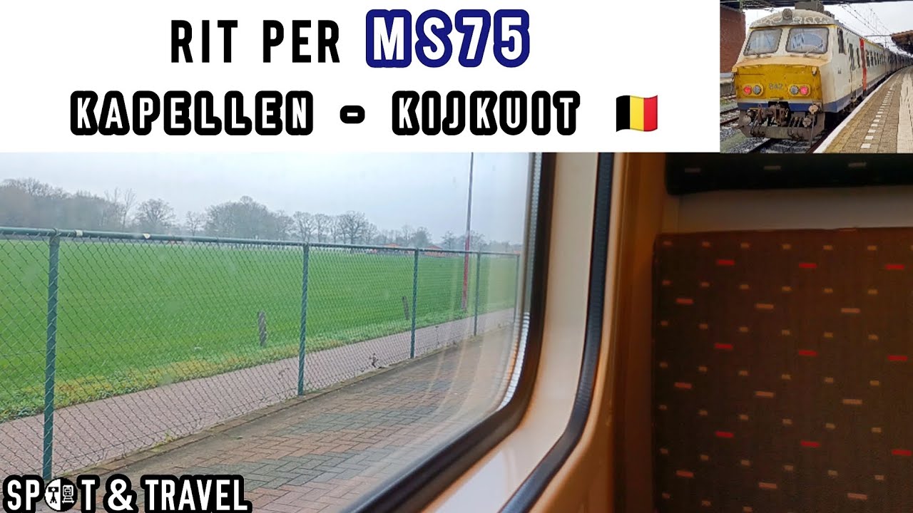 Rit per MS75 | Kapellen - Kijkuit | Motorgeluid // Onride MS75 | NMBS-SNCB | 14-12-25. 