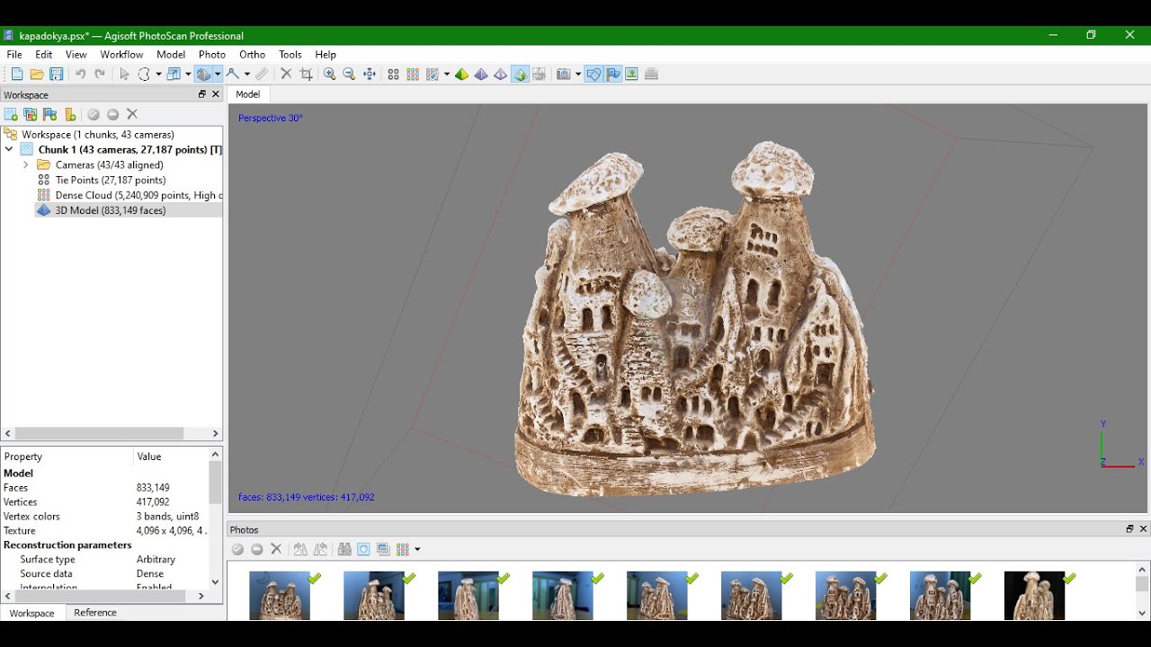 Agisoft Photoscan ile 3 Boyutlu Modelleme / 3D Modeling with Agisoft Photoscan