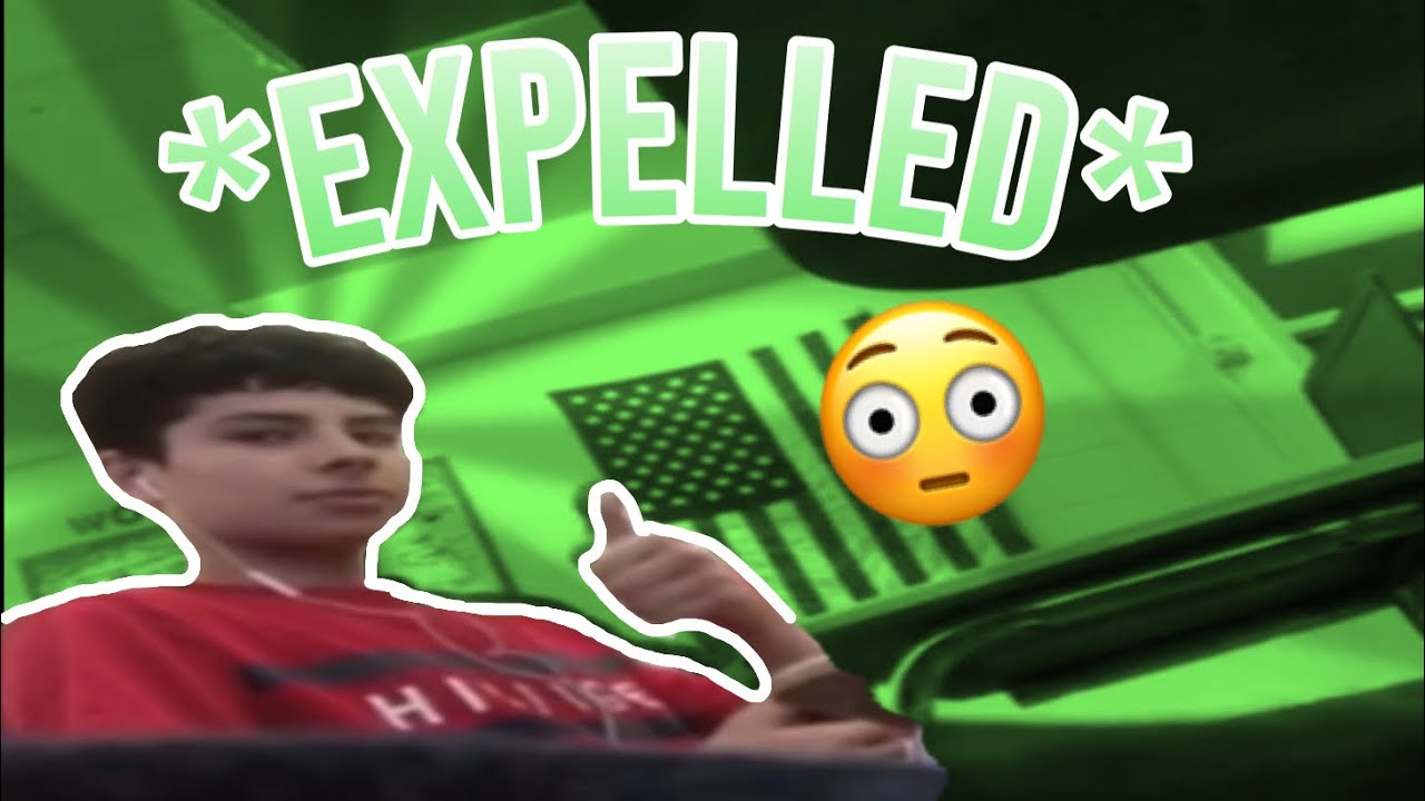 Blasting gay music in class prank (Expelled)