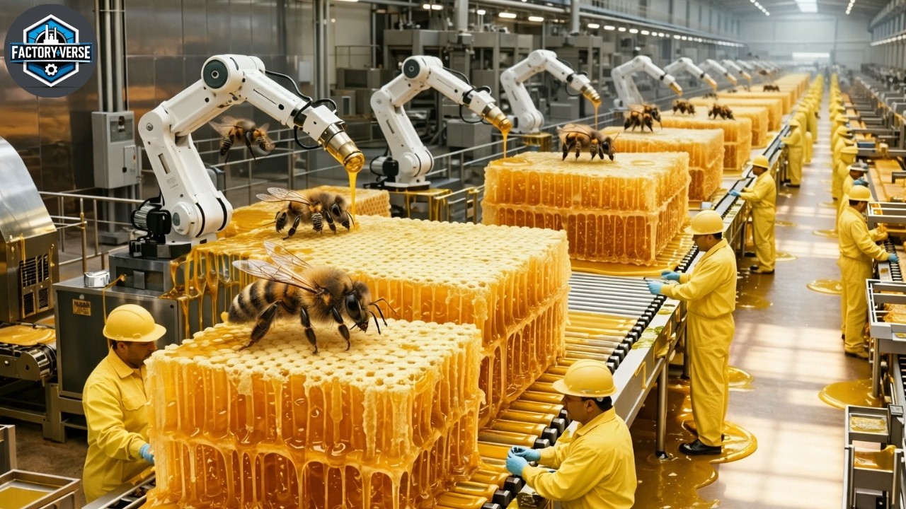 Inside A Modern Giant Honey Bee Factory: How Billions of Bees Produce Tons of Honey Every Day