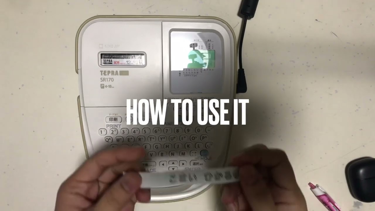 TEPRA PRO SR170 KING JIM (Portable Printer for stickers)